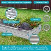 Sunnydaze Galvanized Steel Rectangle Raised Garden Bed - 3 of 4
