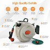 SKONYON Hose and Reel Set with 98' Hose and Resin Garden Hose Reel for 1/2" Hoses - 3 of 4