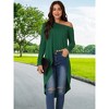 Seta T Women's One Shoulder Long Sleeve High Low Asymmetrical Hem Tunic Blouse - 3 of 4