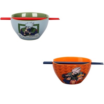 Naruto Ramen Bowl with chopsticks 2 pack Set