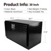 Truck Bed Toolbox Flatbox Waterproof Heavy Duty Aluminum Stripes Tread Pattern RV Storage Organizer Tool Box - 4 of 4
