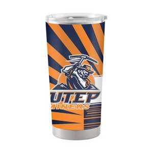 NCAA UTEP Miners 20oz Mascot Stainless Steel Tumbler: Portable Drinkware, Lidded Tumblers - 1 of 2
