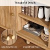 AMERLIFE 70" TV Stand with Solid Wood Legs - 4 of 4
