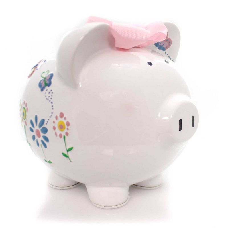 Child To Cherish 7.75 In Flutterflies Bank Save Money Gift Decorative Banks, 1 of 5