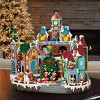 15-inch Animated Holiday Village with Lights and Music - 2 of 4