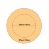 PiccoCasa Office Home Bedroom Faux Sheepskin Puffy Plush Area Soft Warm Floor Mat 1 Pc - 3 of 4