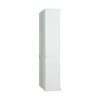 Alilang 35.83 Inch White Wooden Bookshelf with Adjustable Shelves and Vertical Panel Design - White - 4 of 4