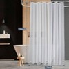 Extra Long Frosted Shower Curtain Liner 108 with 5 Bottom Magnets, 72x108 PEVA Waterproof Opaque - 2 of 4