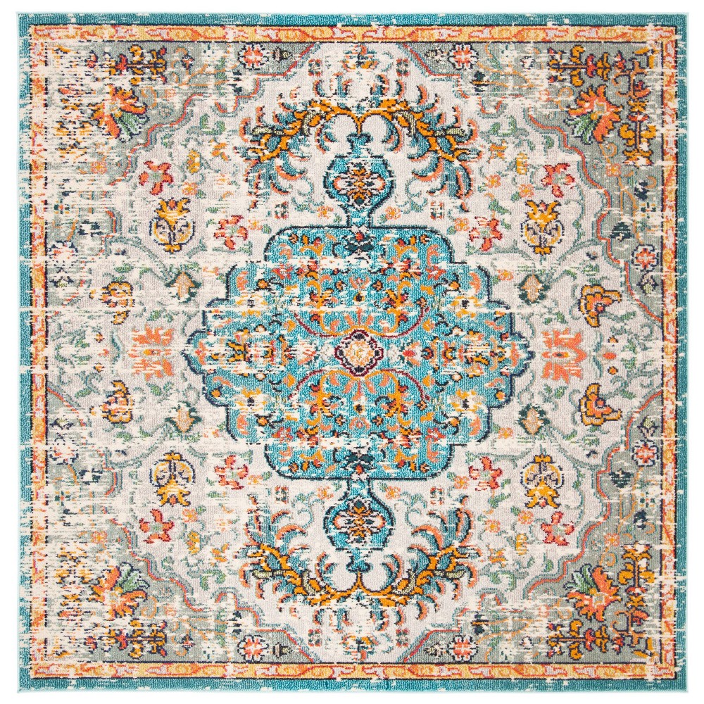 6'7inx6'7in Square Dovie Rug Gray - Safavieh