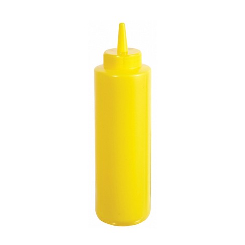 24 Oz Yellow Plastic Condiment Squeeze Bottles Squirt Bottle for