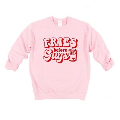 Simply Sage Market Women's Graphic Sweatshirt Fries Before Guys Bold