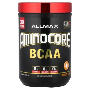 ALLMAX AMINOCORE BCAA, Sweet Tea - 315 g Powder - 8.18 Grams of BCAAs Per Serving - with B Vitamins - No Fillers or Non-BCAA Aminos - Sugar Free - 30 - 1 of 4