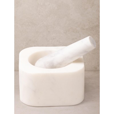 Noble Marble Mortar and Pestle