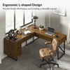 Cyill L shape lift top office desk | ARTFUL LIVING DESIGN - 4 of 4