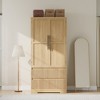 66 Inch Tall Storage Cabinet , Kitchen Pantry Bathroom Cabinet 2 Drawers for Kitchen, Dining Room, Bathroom - 3 of 4