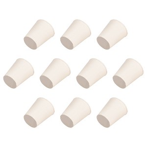 Unique Bargains Tapered Shaped Solid Rubber Stopper for Block Pipe Mouths 10 Pcs - 1 of 3