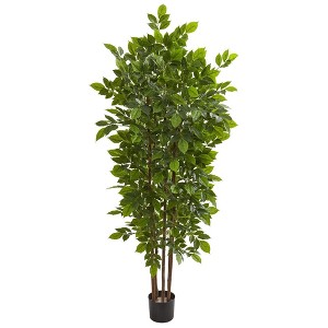 Nearly Natural 76-in River Rirch Artificial Tree - 1 of 1