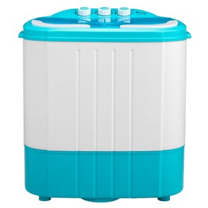 Winado 11lbs (7lbs 4lbs) Semi-automatic Washing Machine in Blue - 1 of 4