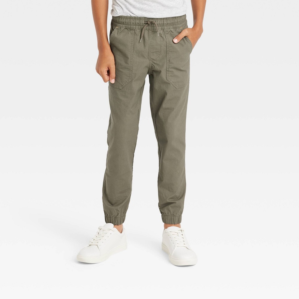 Boys' Skinny Fit Ripstop Pull-On Jogger Pants - art class Olive Green 6