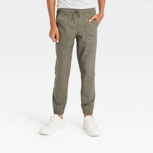 Boys' Skinny Fit Ripstop Pull-On Jogger Pants - art class™ Olive Green 6