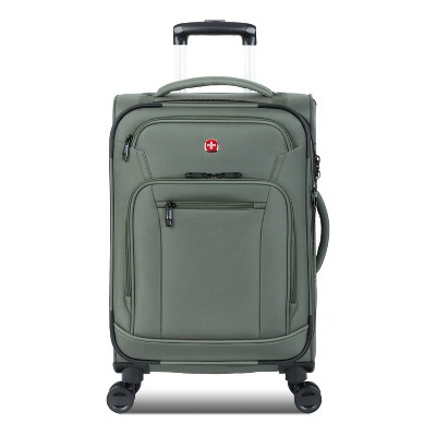 SWISSGEAR Zurich Softside Carry On Spinner Suitcase - Green