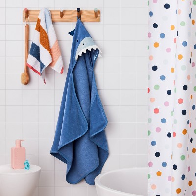 25&#34;x50&#34; Shark Kids&#39; Hooded Towel - Pillowfort&#8482;_3