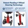 KneeRover Fusion Patented Knee Scooter Crutch Alternative with 4 Wheel Steering - 2 of 4