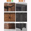 SinCiDo TV Stand for 75 Inch TV with Sliding Barn Door, Farmhouse Entertainment Center Rustic Wood Media Console Cabinet - 4 of 4