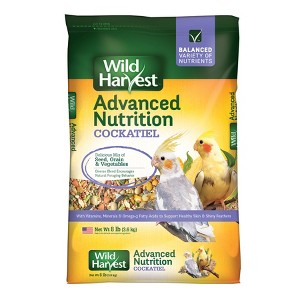 Wild Harvest Advanced Nutrition Grain and Vegetable Flavor Cockatiel Bird Dry Food - 8lb - 1 of 4