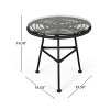 Christopher Knight Home Bechtel Outdoor Wicker and Tempered Glass 3 Piece Chat Set with Cushions - 4 of 4