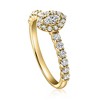 Pompeii3 1 1/4Ct Marquise Halo Diamond Engagement Wedding Ring Set White or Yellow Gold - 2 of 4