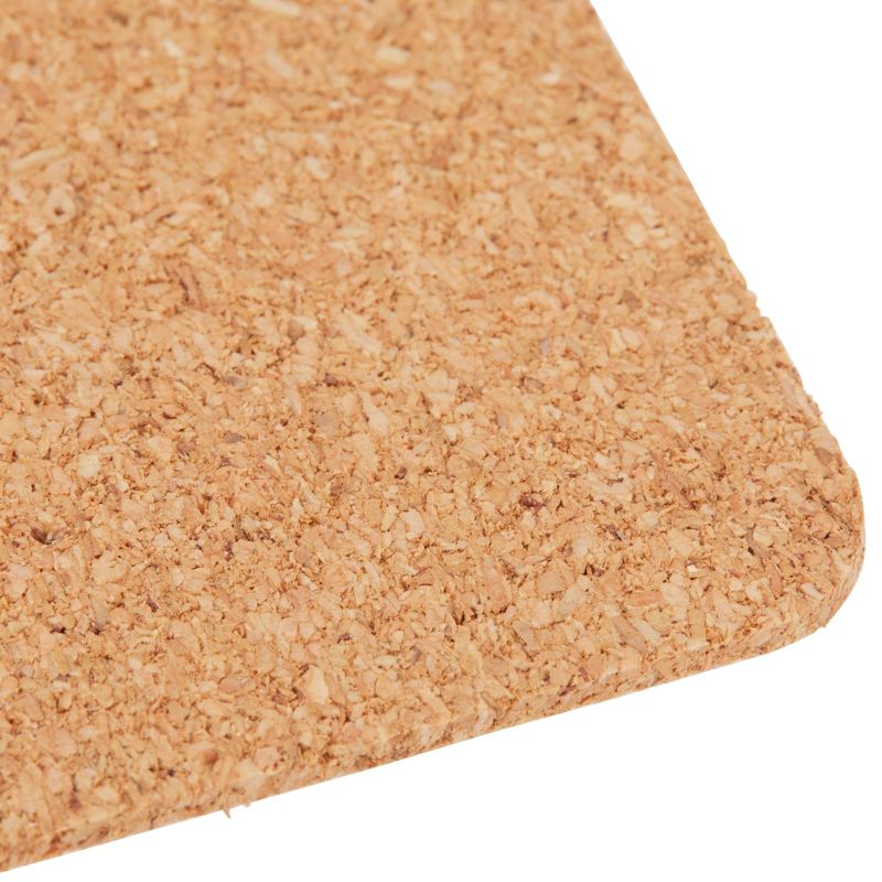 Juvale 50 Pack Square Self Adhesive Cork Backings Tiles Sheets for Coasters and DIY Crafts, 3.7 In, 5 of 9