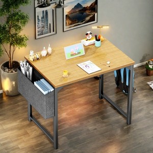 Sevobal Desks Game Computer Desk, Home Office Desk, Desk For Studying, Writing, Working , Gaming, Modern Simple, Beige, 63"*26"*29.8" - 1 of 4