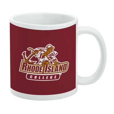 Rhode Island College Primary Logo Ceramic Coffee Mug Novelty Gift Mugs for Coffee Tea and Hot Drinks 11oz White