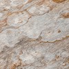 Terra Cotta Gray And Silver Abstract Washable Indoor Outdoor Area Rug - 4 of 4