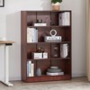 Sevobal Decorarive Bookshelf Large Bookshelf for Bedroom 4 Shelf Office Bookcase for Living Room, Brown, 33"*11.6"48" - 2 of 4