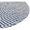 Home Mart Goods Blue Extra Thick Woven Trivet Round Placemats Natural Cotton Hot Potholder Mat Heat Resistant - 9"x9"(Pack of 4) - 4 of 4