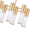 CWI Lighting Pipes 12 Light Island/Pool Table Chandelier With Sun Gold Finish - 3 of 4