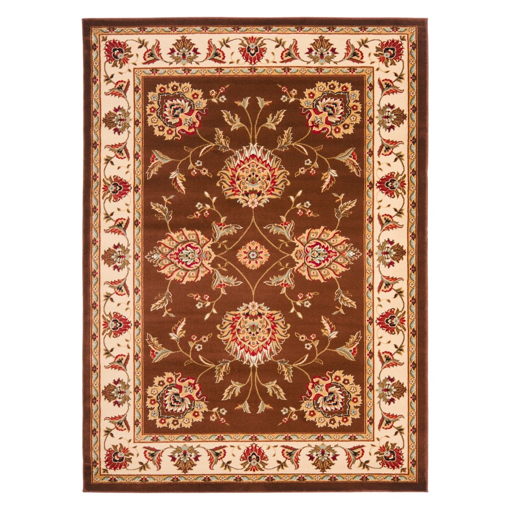 5'3inx7'6in Susana Floral Loomed Rug Brown/Ivory - Safavieh