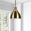 Hudson and Canal 8" Wide Pendant with Metal Shade - 3 of 4