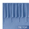Awesome Home  Recycled Cotton Blend Ruffle Tie Top Curtains Pair - 3 of 4