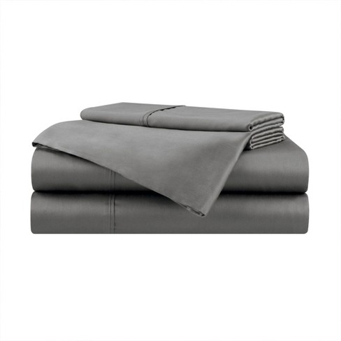 Aston & Arden Tencel Sheet Set Queen Dark Grey - 4 Piece Set : Target