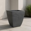 Tusco Products Plastic Modern Short Square Planter - 3 of 3