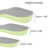 Unique Bargains Height Increase Shoe Inserts One Size Fits All White Gray 1 Pair - 2 of 4