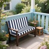 PAGED Outdoor Loveseat Cushion Set,48x24x4.5 inch,Waterproof Deep Seat Cushions for Patio Furniture,Double Seat (1 seat+2 back cushions) - 2 of 4