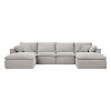 Merax Fully Compressed U-Shaped Modular Sectional Sofa with Ottomans - 4 of 4