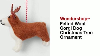 Target Wondershop Complete Set of 8 Dogs Christmas Ornaments Fabric Felted 2024 Wool