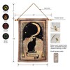 LumaBase Battery-Operated Lighted Wall Banner with Remote Control - Black Cat and Moon - 4 of 4