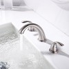 ChicFurnit Bathroom Sink Faucet Waterfall Design with Pop Up Drain and Lead Free Supply Hose for Bathroom, Silver and Gray, 13.98"*12.28"*4.33" - 2 of 4