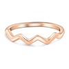 Pompeii3 Stackable Women's Ring Wedding Band in 14k White, Rose, or Yellow Gold - 4 of 4
